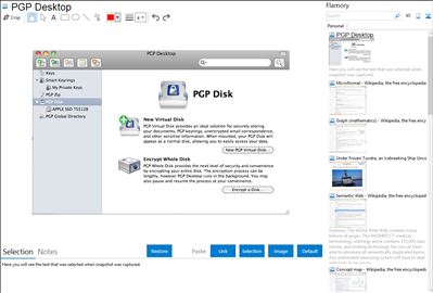 PGP Desktop - Flamory bookmarks and screenshots