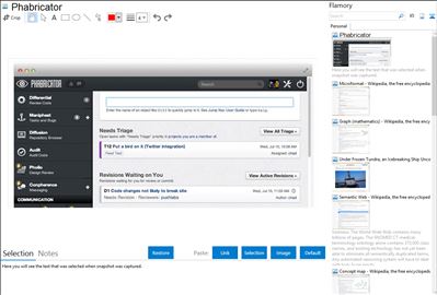 Phabricator - Flamory bookmarks and screenshots