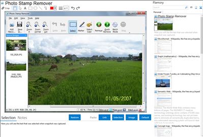 Photo Stamp Remover - Flamory bookmarks and screenshots