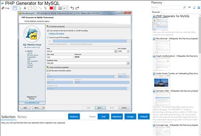 PHP Generator for MySQL - Flamory bookmarks and screenshots
