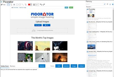Picorator - Flamory bookmarks and screenshots