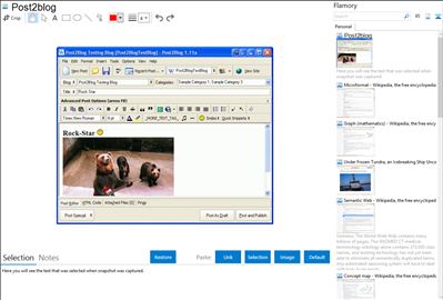 Post2blog - Flamory bookmarks and screenshots