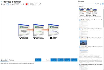 Process Scanner - Flamory bookmarks and screenshots