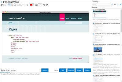ProcessWire - Flamory bookmarks and screenshots