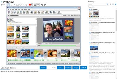 ProShow - Flamory bookmarks and screenshots