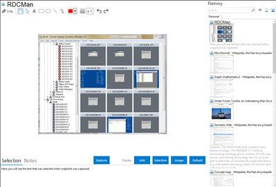 RDCMan - Flamory bookmarks and screenshots