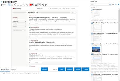 Readability - Flamory bookmarks and screenshots
