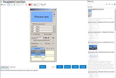 ReadableColorGen - Flamory bookmarks and screenshots