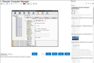 Remote Computer Manager - Flamory bookmarks and screenshots