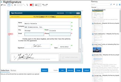 RightSignature - Flamory bookmarks and screenshots