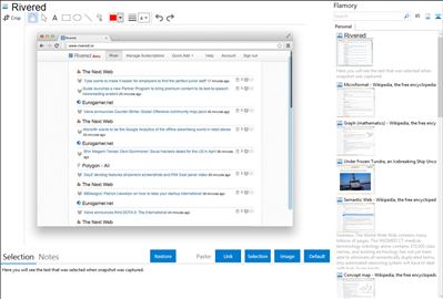 Rivered - Flamory bookmarks and screenshots