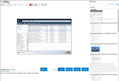 S3fm - Flamory bookmarks and screenshots