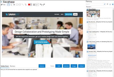 Savahapp - Flamory bookmarks and screenshots