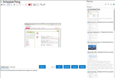 ScheduleThing - Flamory bookmarks and screenshots