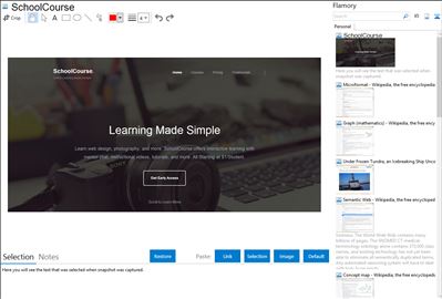 SchoolCourse - Flamory bookmarks and screenshots