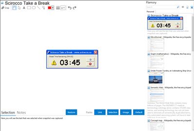 Scirocco Take a Break - Flamory bookmarks and screenshots