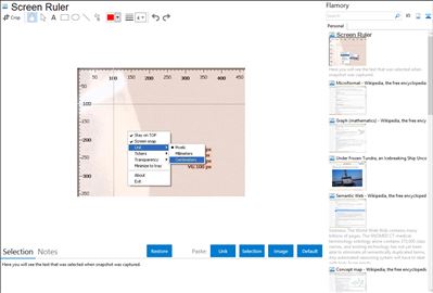 Screen Ruler - Flamory bookmarks and screenshots