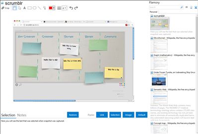 scrumblr - Flamory bookmarks and screenshots
