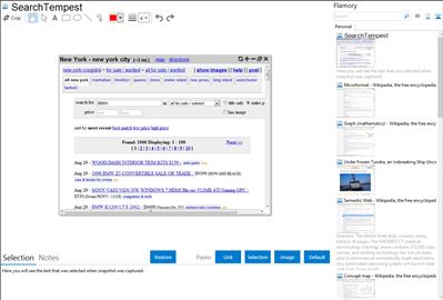 SearchTempest - Flamory bookmarks and screenshots