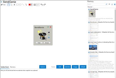SendGenie - Flamory bookmarks and screenshots