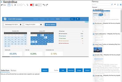 SendinBlue - Flamory bookmarks and screenshots