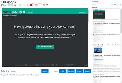 SEO4Ajax - Flamory bookmarks and screenshots