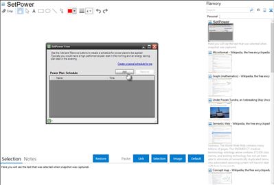 SetPower - Flamory bookmarks and screenshots