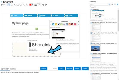 Shareist - Flamory bookmarks and screenshots