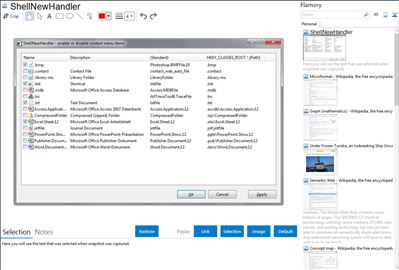 ShellNewHandler - Flamory bookmarks and screenshots