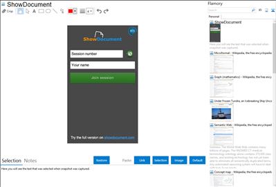 ShowDocument - Flamory bookmarks and screenshots