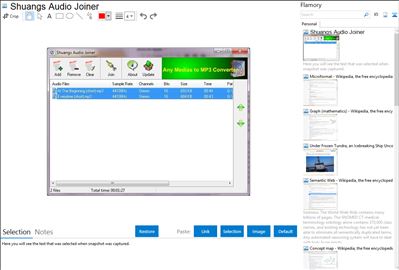 Shuangs Audio Joiner - Flamory bookmarks and screenshots