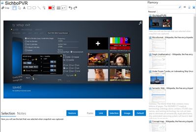 SichboPVR - Flamory bookmarks and screenshots