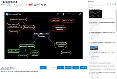 SimpleMind - Flamory bookmarks and screenshots