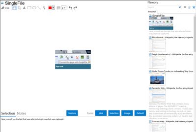 SingleFile - Flamory bookmarks and screenshots