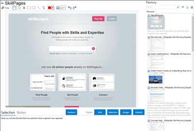 SkillPages - Flamory bookmarks and screenshots