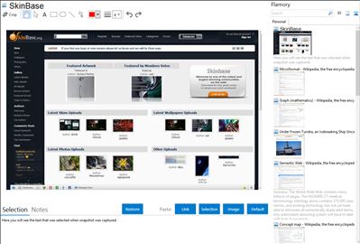 SkinBase - Flamory bookmarks and screenshots