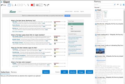 Slant - Flamory bookmarks and screenshots