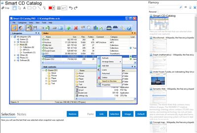 Smart CD Catalog - Flamory bookmarks and screenshots