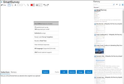 SmartSurvey - Flamory bookmarks and screenshots