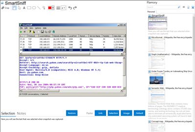 SmartSniff - Flamory bookmarks and screenshots