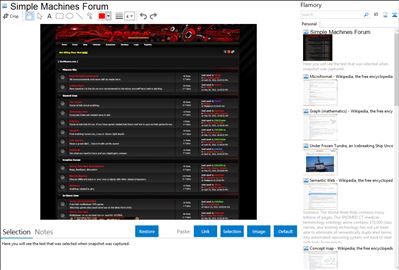 Simple Machines Forum - Flamory bookmarks and screenshots