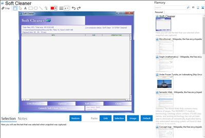 Soft Cleaner - Flamory bookmarks and screenshots