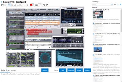 Cakewalk SONAR - Flamory bookmarks and screenshots