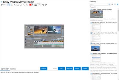 Sony Vegas Movie Studio - Flamory bookmarks and screenshots