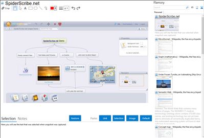 SpiderScribe.net - Flamory bookmarks and screenshots