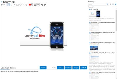 SportyPal - Flamory bookmarks and screenshots