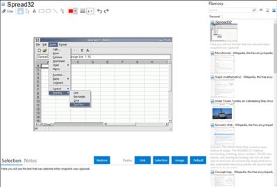 Spread32 - Flamory bookmarks and screenshots