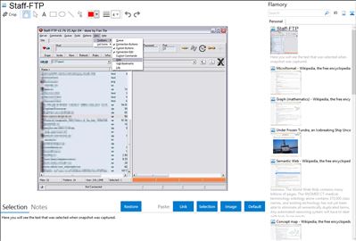 Staff-FTP - Flamory bookmarks and screenshots