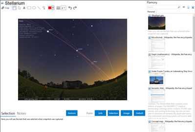 Stellarium - Flamory bookmarks and screenshots