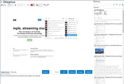 Streamus - Flamory bookmarks and screenshots